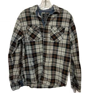 Distortion Clothing Plaid Cotton Shirt Med